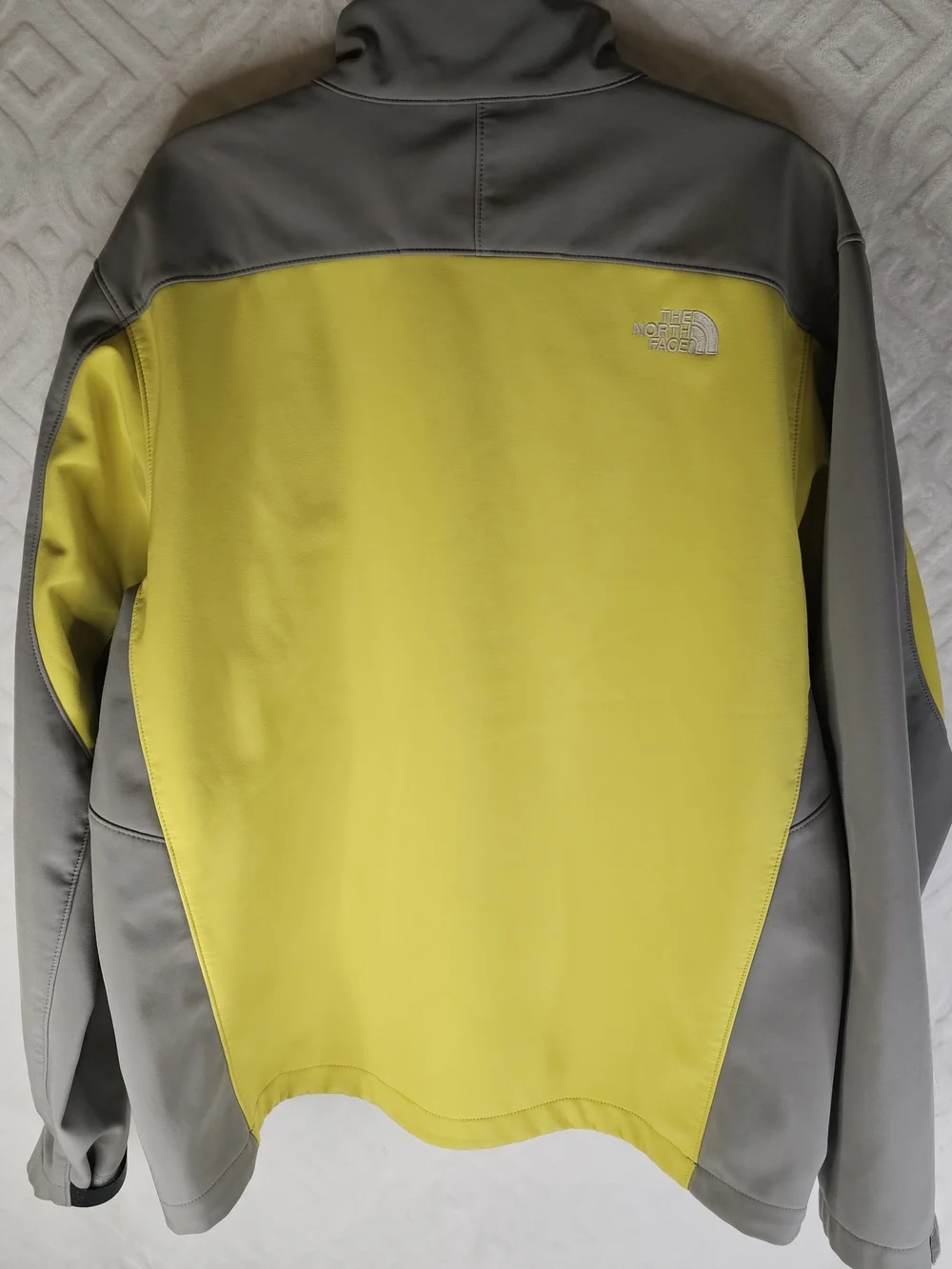 The North Face Yellow & Gray Softshell Jacket